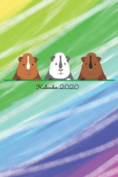 Drei Meerschweinchen: Jahresplaner / Terminplaner / Kalender 2020 Meeri - DIN A5 - Geschenk Meerschweinchen
