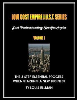 Paperback Low Cost Empire J.U.S.T. Series Volume 1: The 3 Step Essential Process When Naming A New Business Book