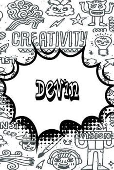 Paperback Devin: Personalized Doodle Isometric Dot Paper Notebook Featuring 120 Pages 6x9 Book