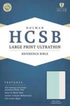 Imitation Leather Large Print Ultrathin Reference Bible-HCSB [Large Print] Book