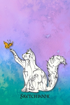 Sketchbook: White Cat Cover | Drawing Notebook | Doodling & Sketching