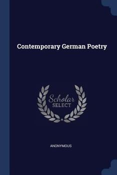 Paperback Contemporary German Poetry Book