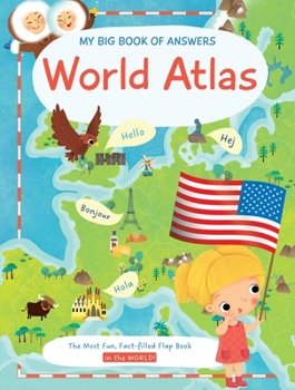 Hardcover My Big Book of Answers World Atlas Book