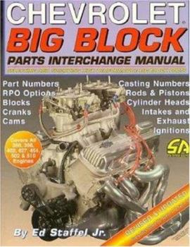 Paperback Chevrolet Big Block Parts Interchange Manual Book