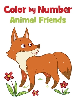 Paperback Color by Number Animal Friends Book