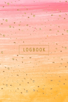 Logbook: Internet Address & Password Book. Watercolor Sunset Gold Stardust Online Computer Organizer in Alphabetical Order for Websites, Username, Password & Notes
