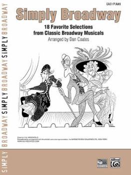 Paperback Simply Broadway: 19 Favorite Selections from Classic Broadway Musicals [Large Print] Book