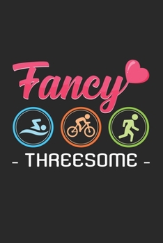 Paperback Fancy threesome: 6x9 Triathlon - grid - squared paper - notebook - notes Book