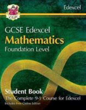 Paperback New Grade 9-1 GCSE Maths Edexcel Student Book - Foundation (with Online Edition) (CGP GCSE Maths 9-1 Revision) Book