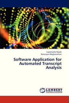 Paperback Software Application for Automated Transcript Analysis Book