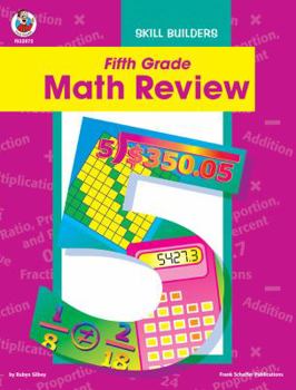 Paperback Fifth Grade Math Review Book