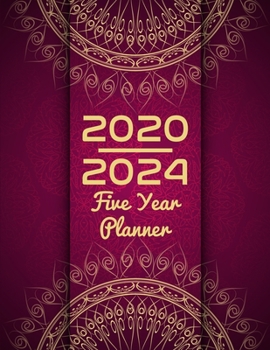 Paperback 2020-2024 Five Year Planner: 60 Months Calendar To Organize Your Monthly And Yearly Agenda Schedule, 5 Year Appointment Calendar 2020, 2021, 2022, Book