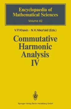 Paperback Commutative Harmonic Analysis IV: Harmonic Analysis in Irn Book