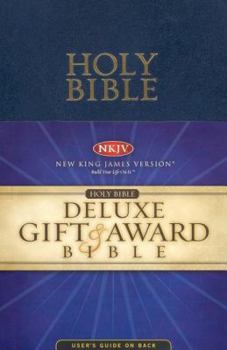 Paperback The Holy Bible: New King James Version, Blue, Deluxe Gift and Award Book