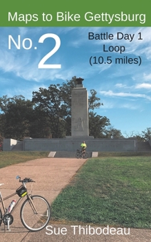 Paperback Maps to Bike Gettysburg No. 2: Battle Day 1 Loop Book