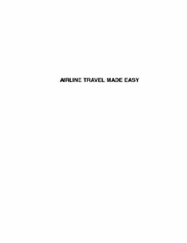 Paperback Airline Travel Made Easy Book