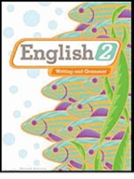 Paperback English 2 for Christian Schools: Writing and Grammar Book