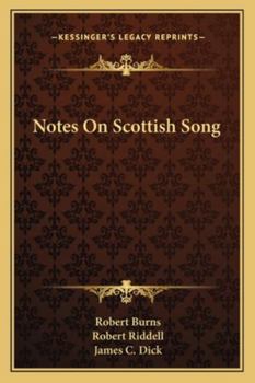 Notes on Scottish Song (Classic Reprint)