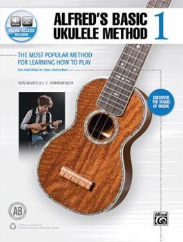 Paperback Alfred's Basic Ukulele Method 1: The Most Popular Method for Learning How to Play, Book & Online Audio Book