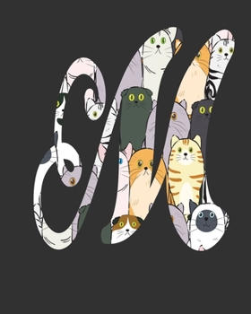 Paperback M: Cat Lovers Journal Notebook 2020 Monthly Planner Dated Journal 8" x 10" 110 pages Book