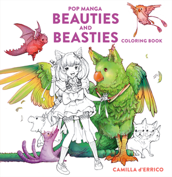 Paperback Pop Manga Beauties and Beasties Coloring Book