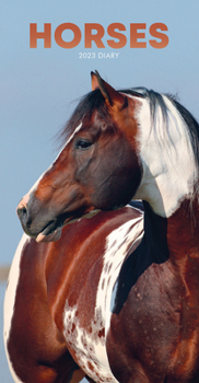 Calendar 2023 Horses Slim Weekly Diary Book