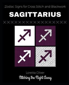 Paperback Sagittarius Zodiac Signs for Cross Stitch and Blackwork Book