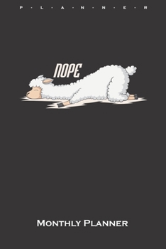 Paperback fallen lama Monthly Planner: Monthly Calendar (Daily planner with notes) for Lama and alpaca lovers and friends Book