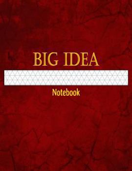 Paperback Big Idea Notebook: 1/3 Inch Isometric Graph Ruled Book