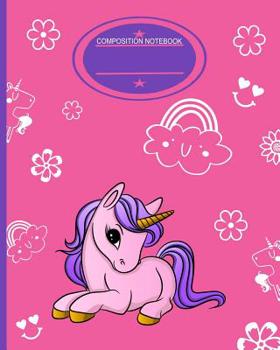 Composition Notebook: Unicorn Elementary School Wide Ruled Interior Notebook