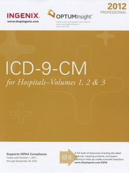 Paperback ICD-9-CM: Professional for Hospitals 2012, Volumes 1, 2 & 3 Book