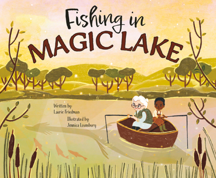 Library Binding Fishing in Magic Lake Book