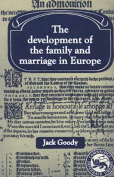 Paperback Development of the Family and Marriage in Europe Book