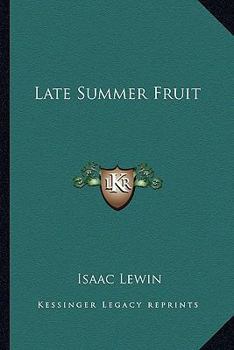 Paperback Late Summer Fruit Book