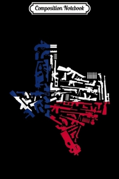 Composition Notebook: Texas gun map 2nd amendment  Journal/Notebook Blank Lined Ruled 6x9 100 Pages