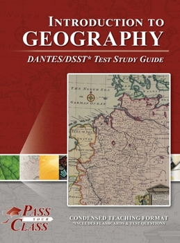 Hardcover Introduction to Geography DANTES/DSST Test Study Guide Book
