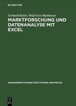 Hardcover Marktforschung und Datenanalyse mit EXCEL [German] Book