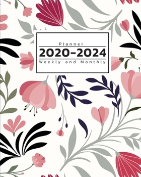 2020-2024 Weekly and Monthly Planner: Five Year Daily Planner and Organizer - Academic Planner Over 1000+ Days