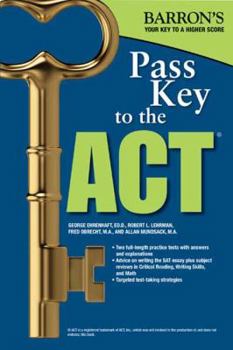 Paperback Pass Key to the ACT Book