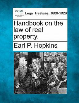 Paperback Handbook on the law of real property. Book