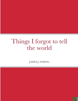 Paperback Things I forgot to tell the world Book