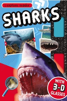 Paperback Sharks [With 3-D Glasses] Book