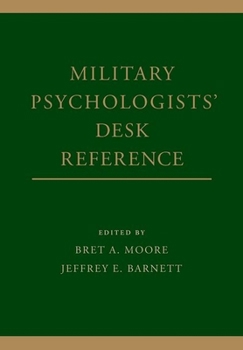 Hardcover Military Psychologists' Desk Reference Book