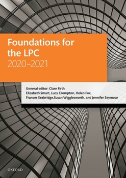 Paperback Foundations for the Lpc 2020-2021 Book