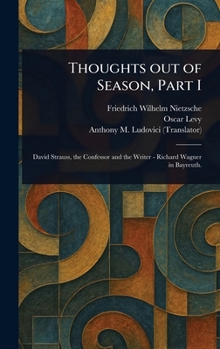 Hardcover Thoughts out of Season, Part I Book
