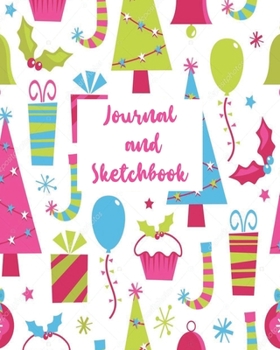 Paperback Journal and Sketchbook: A Christmas Memory Book to Draw and Write for Kids with Picture Space Book