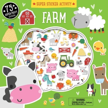 Paperback Super Sticker Activity: Farm Book