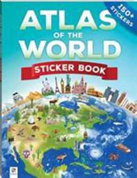 Paperback Sticker Atlas of the World Book