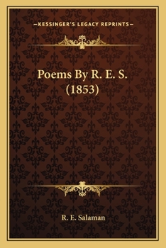 Paperback Poems By R. E. S. (1853) Book