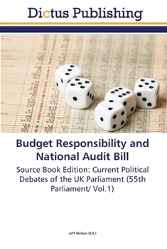Paperback Budget Responsibility and National Audit Bill Book